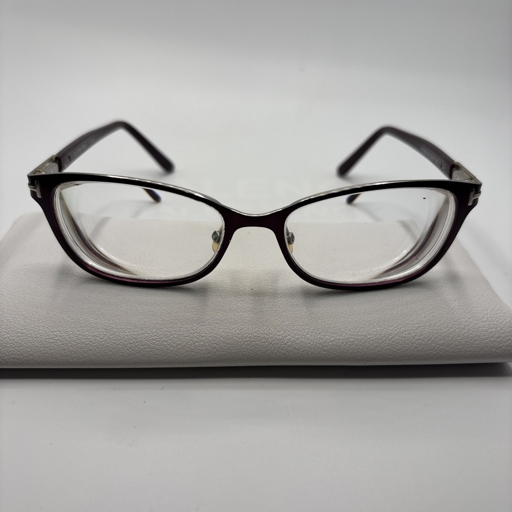 Tom Ford TF5282 083 Burgundy Women's Eyeglasses Frame 52-16-135mm Italy #C416